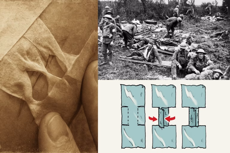Emergency butterfly closures, DIY wound closure, Emergency first aid Survival medical techniques.